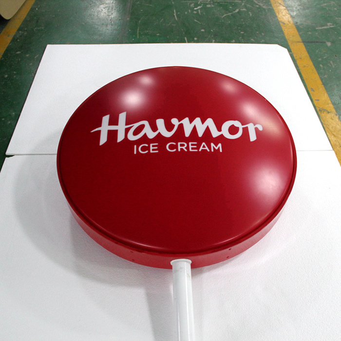 圓形亞克力側(cè)招燈箱