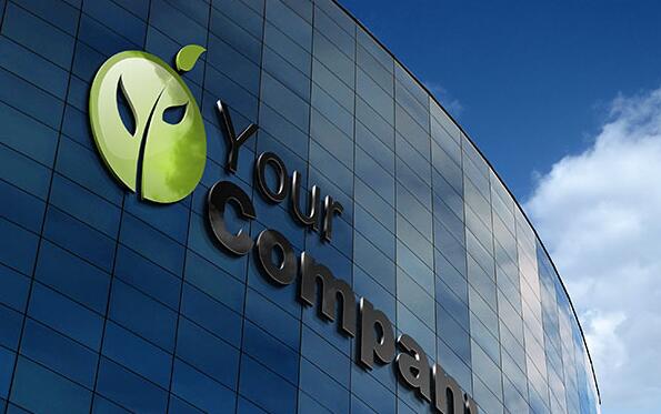 幕墻廣告字，玻璃幕墻發光字制作