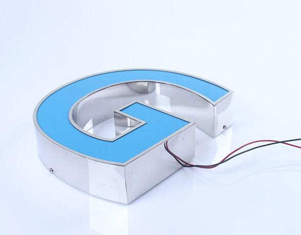 辦公樓外墻面立體發光字怎么做的？