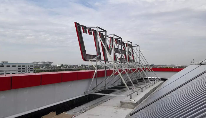 樓頂大字鋼結構制作